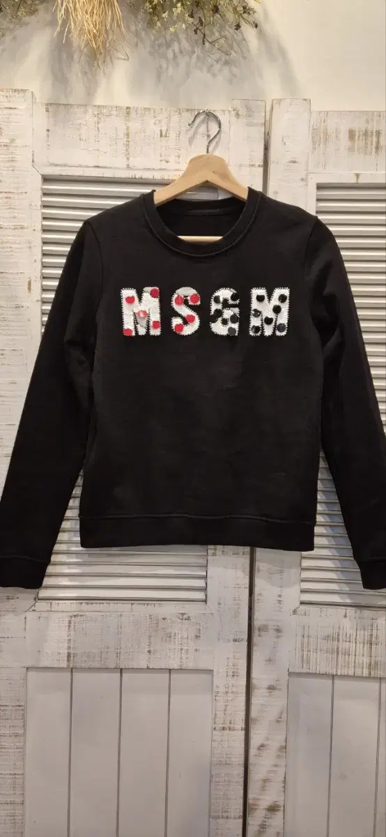 MSGM   S   스팽글    맨투맨